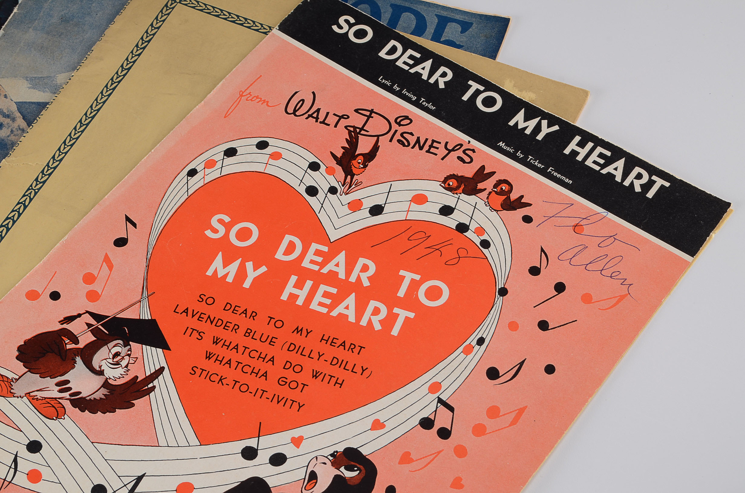 Vintage Lot of Show Programs and Show Tune Sheet Music