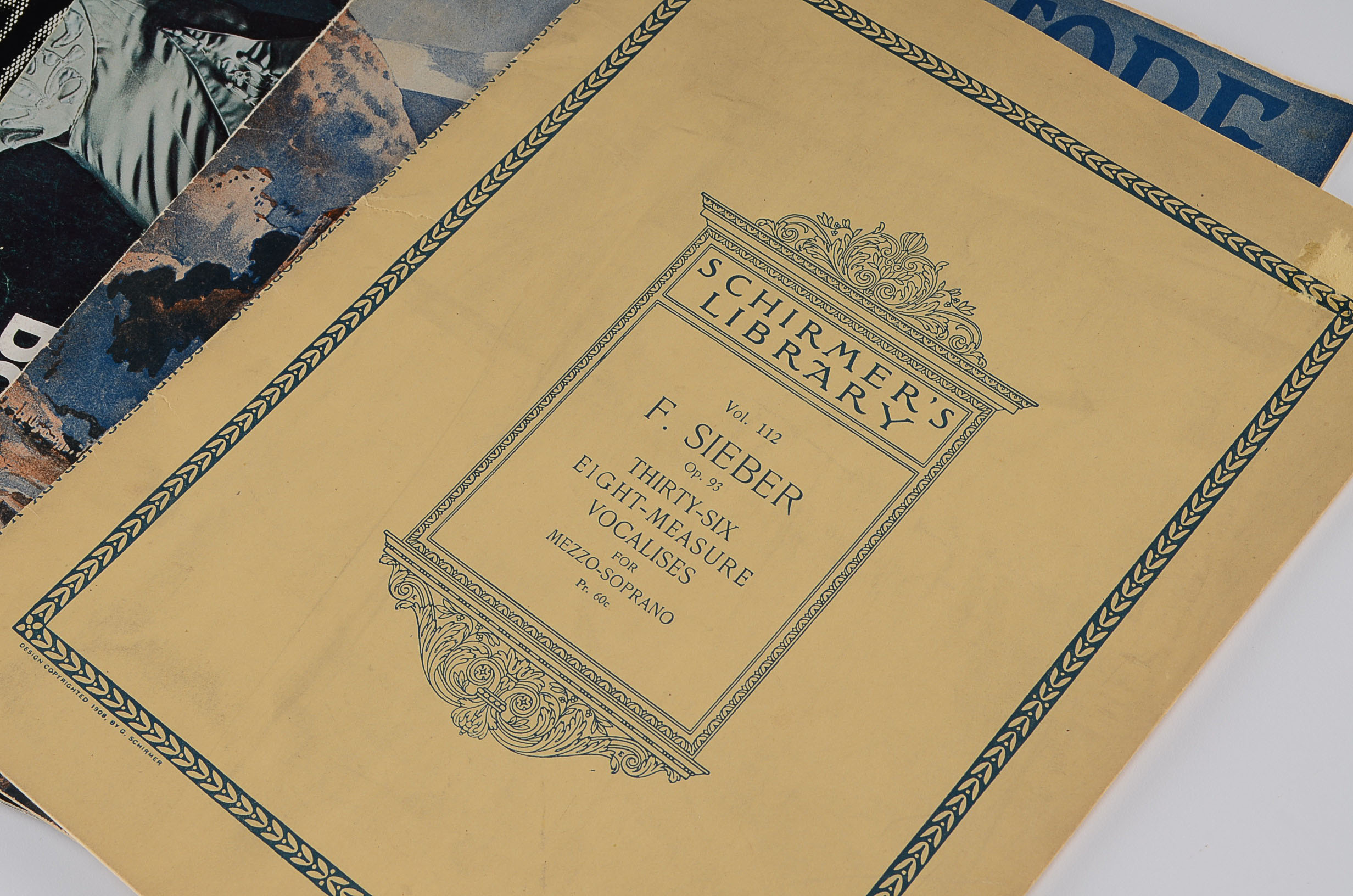 Vintage Lot of Show Programs and Show Tune Sheet Music