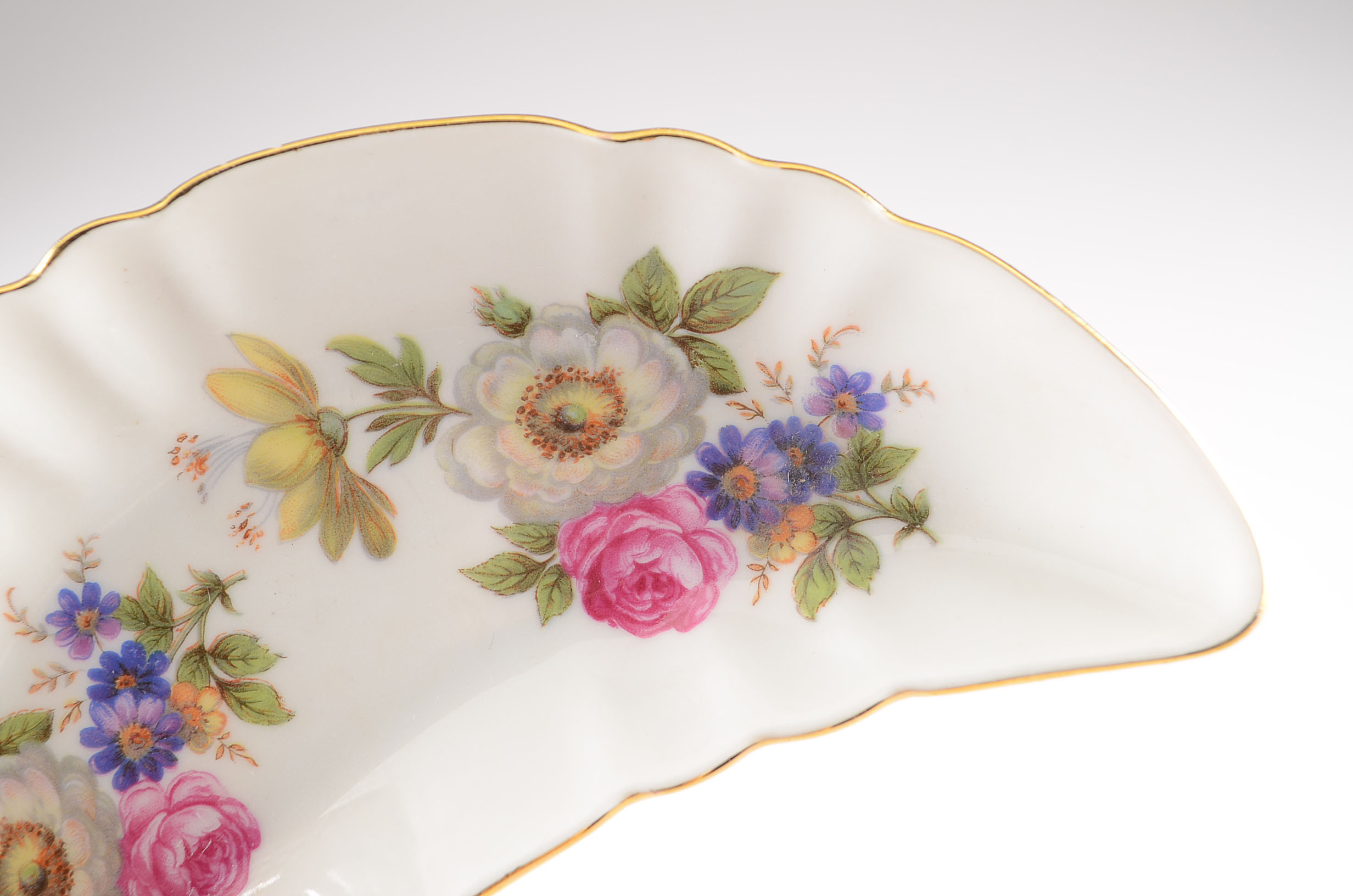 Pair of Old Nuremberg Bavaria Germany Crescent Bone Dishes