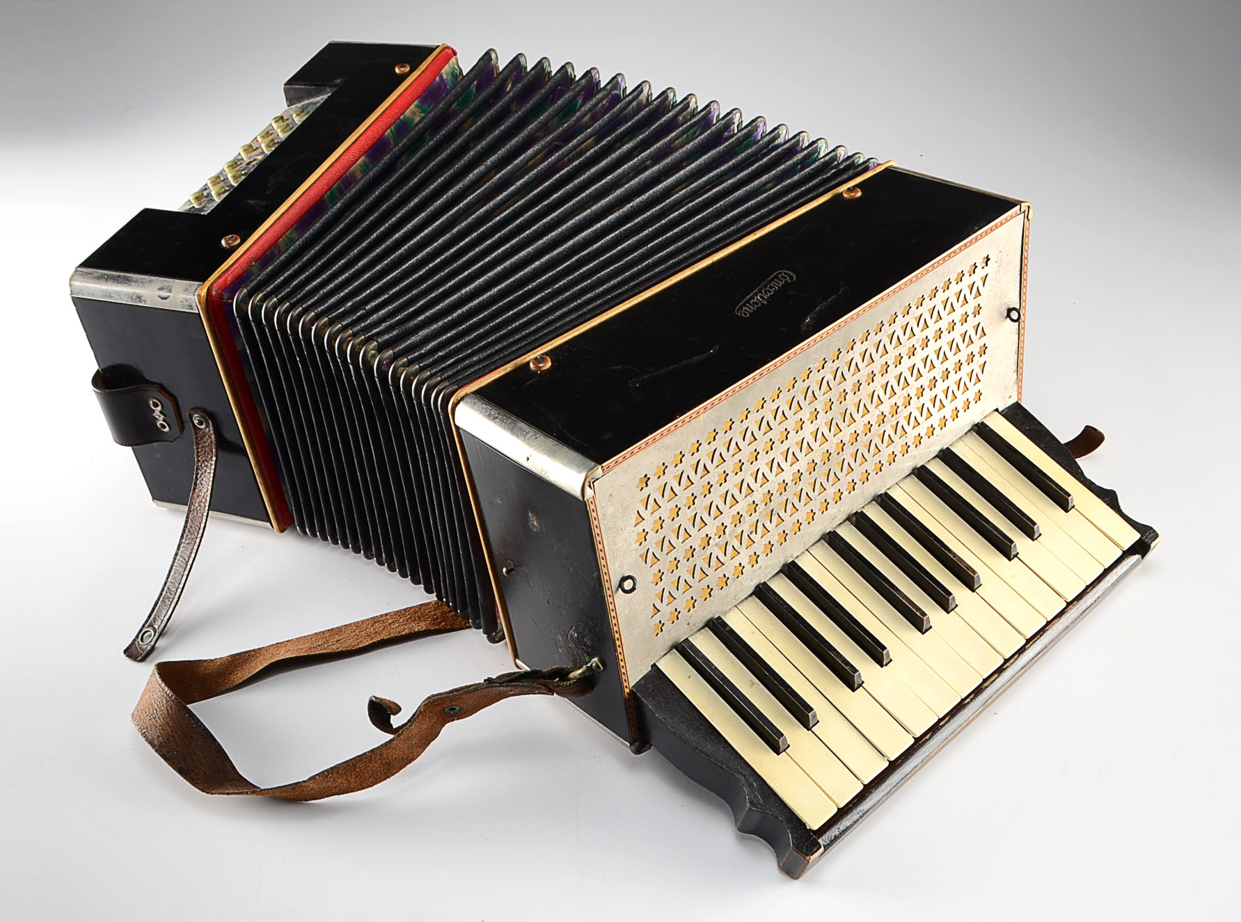 Vintage Concertone Accordion with Case