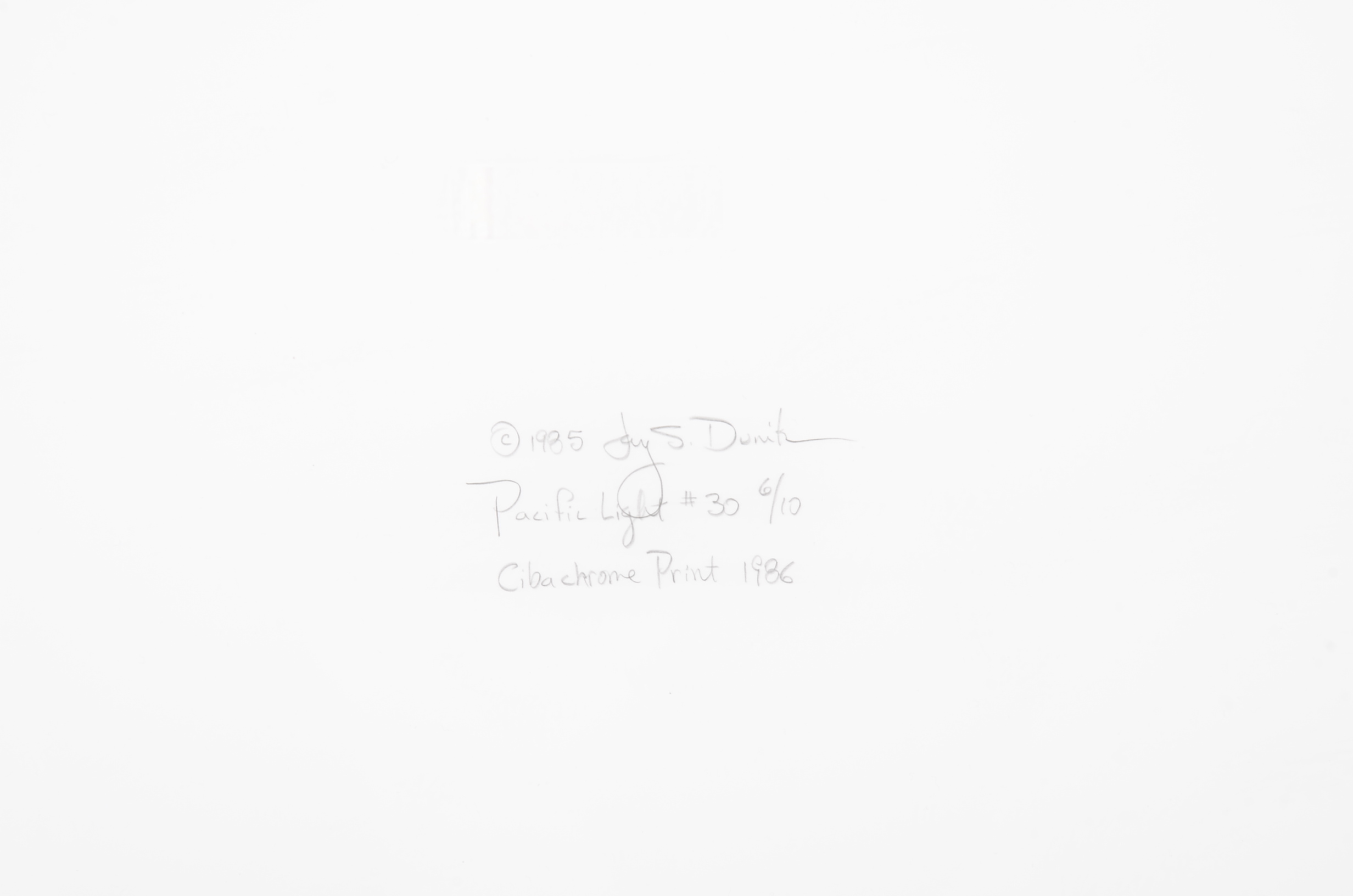 Framed Cibachrome Print Tilted "Pacific Light #30" by Jay Dunitz