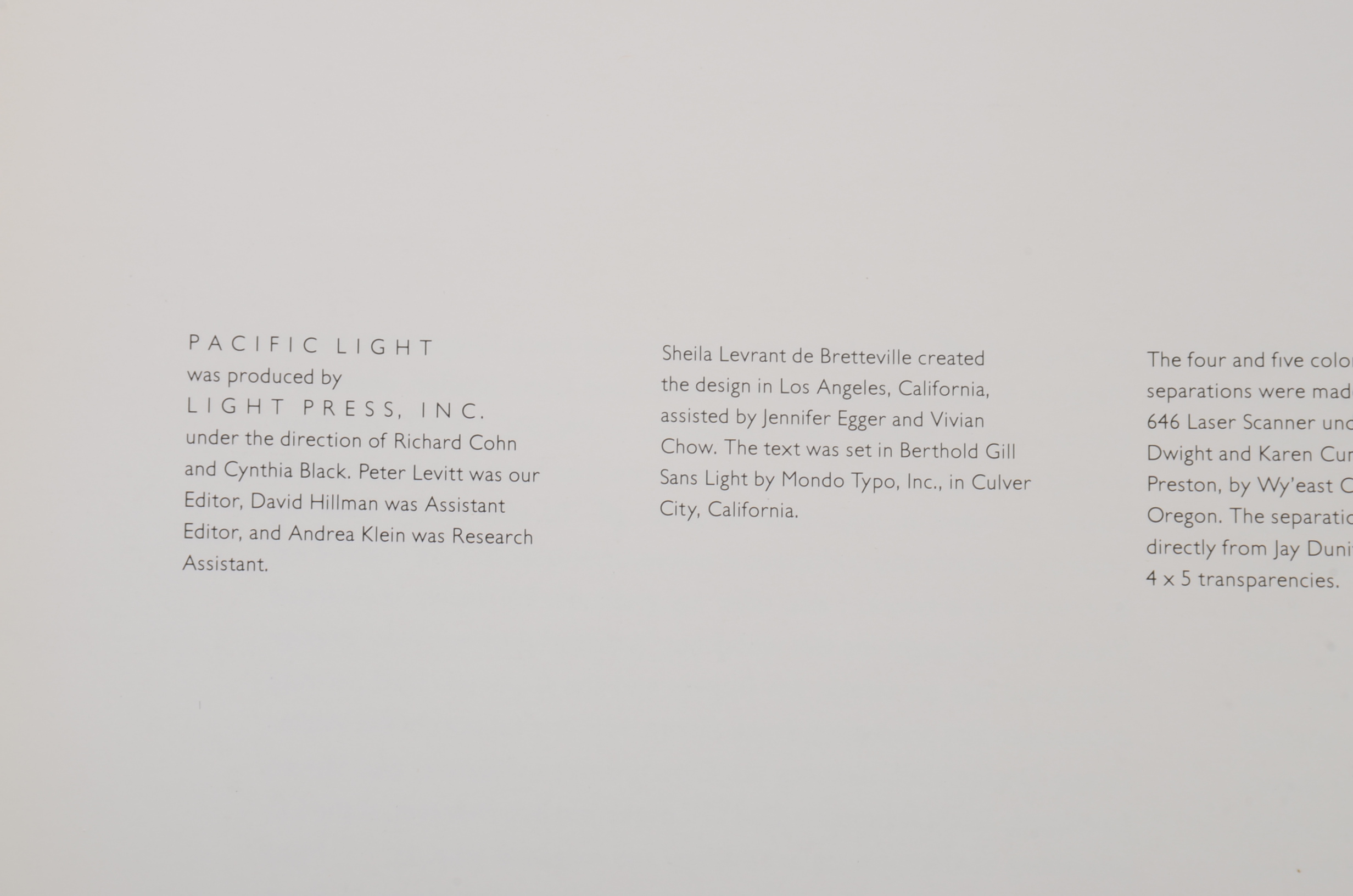 Framed Cibachrome Print Tilted "Pacific Light #30" by Jay Dunitz