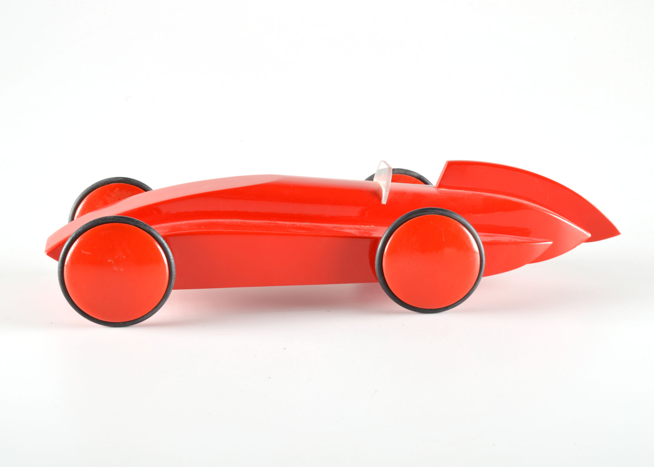 Red Modern Art Deco Race Car Model