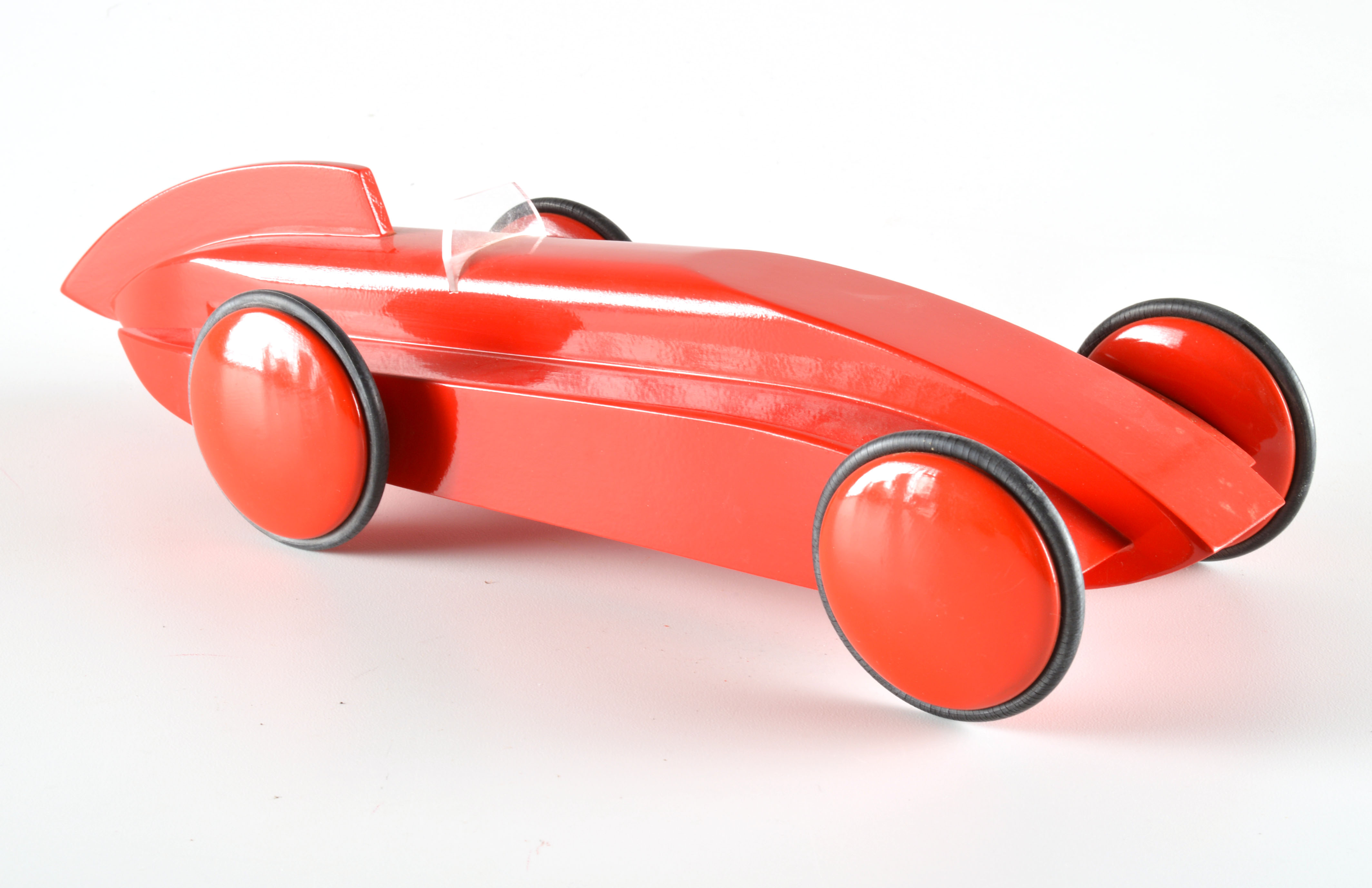 Red Modern Art Deco Race Car Model