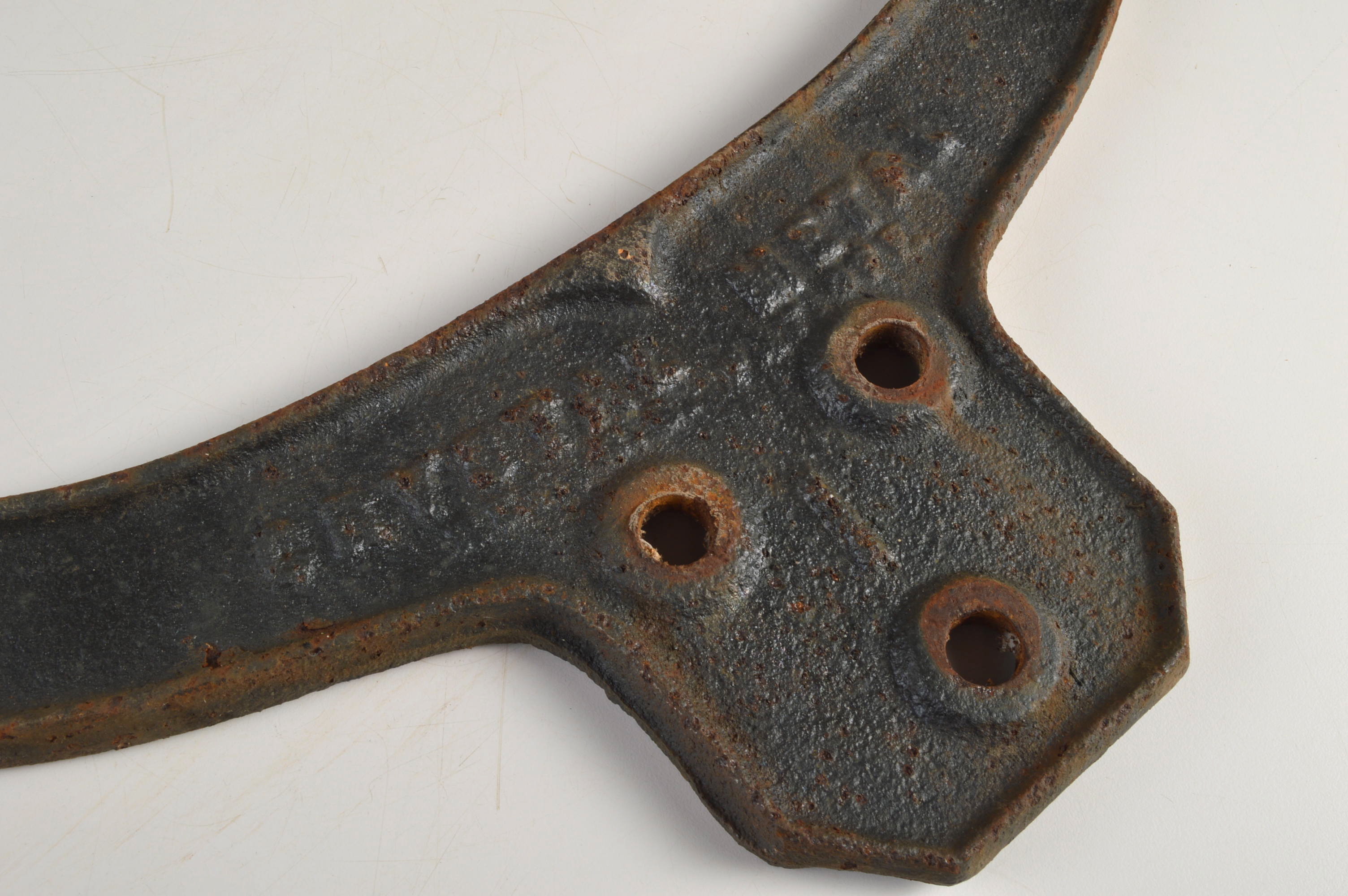 1800's Cast Iron Farm Bell and Yoke, with Bell Upright