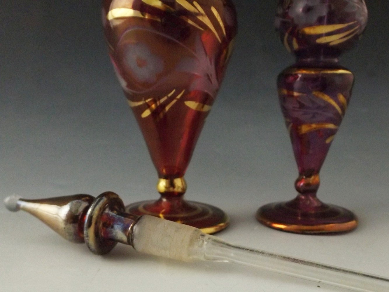 A Pair of Lovely Egyptian Perfume Bottles