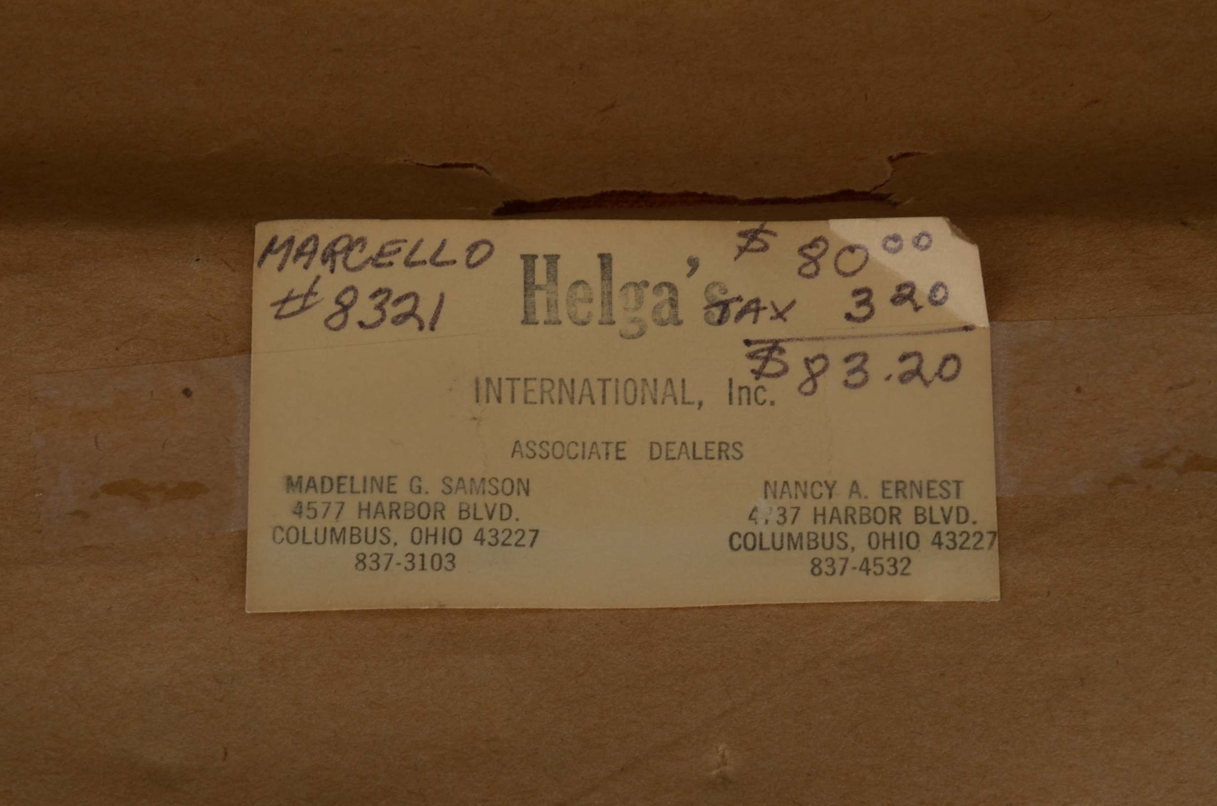 Original Marcello Oil on Canvas Painting