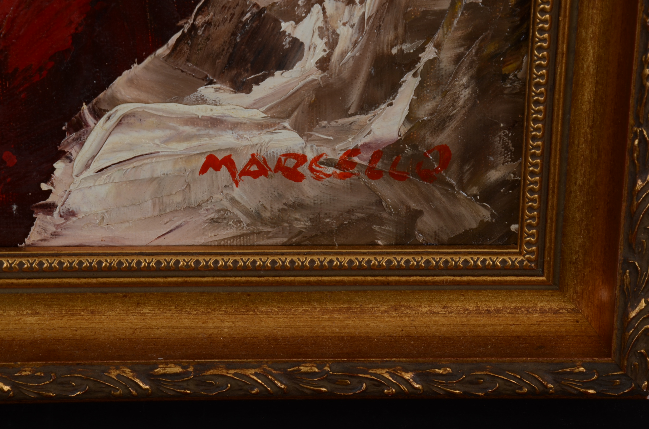 Original Marcello Oil on Canvas Painting