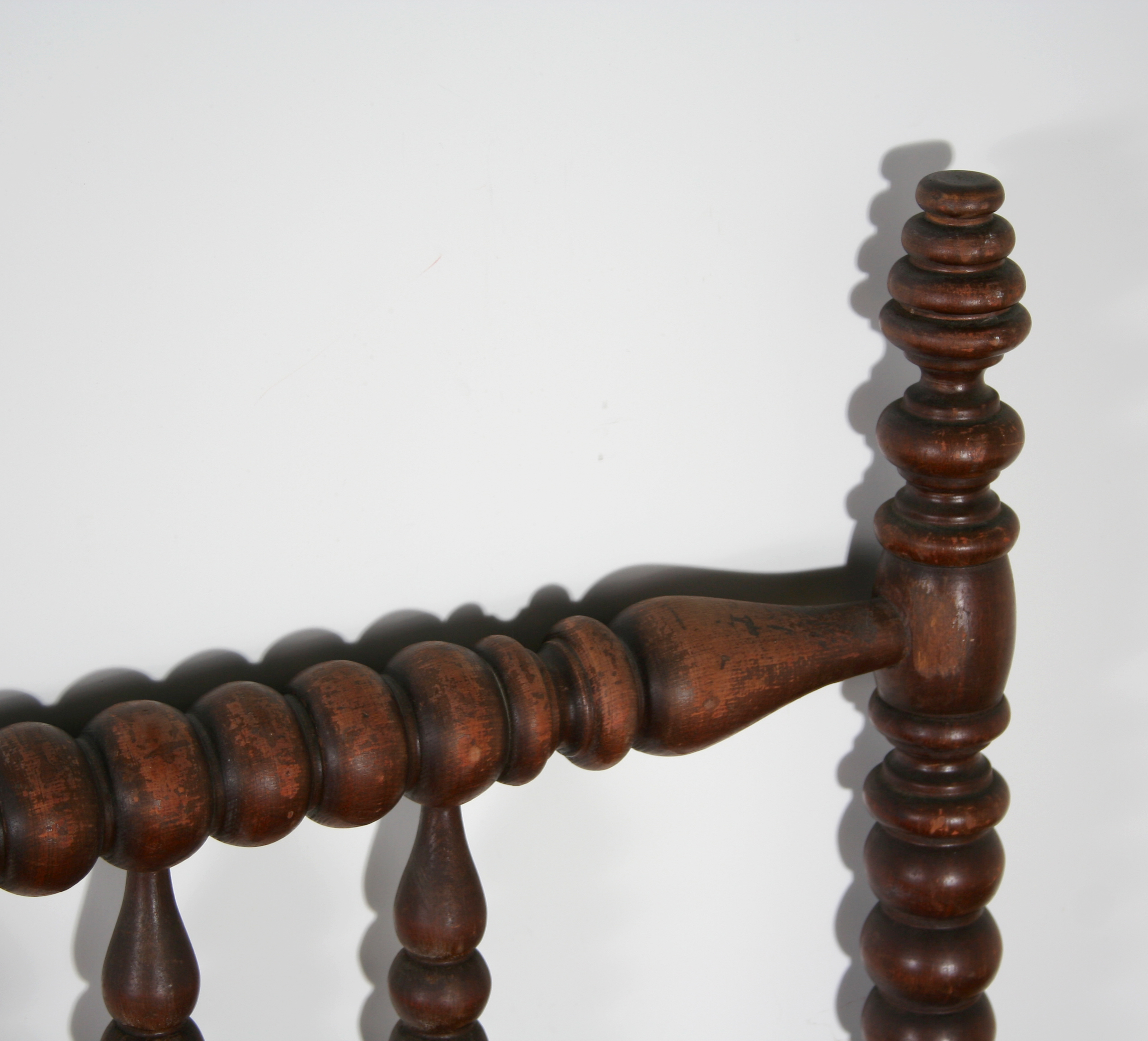 Hardwood Twin Jenny Lind Style Spool Bed Headboard and Footboard 