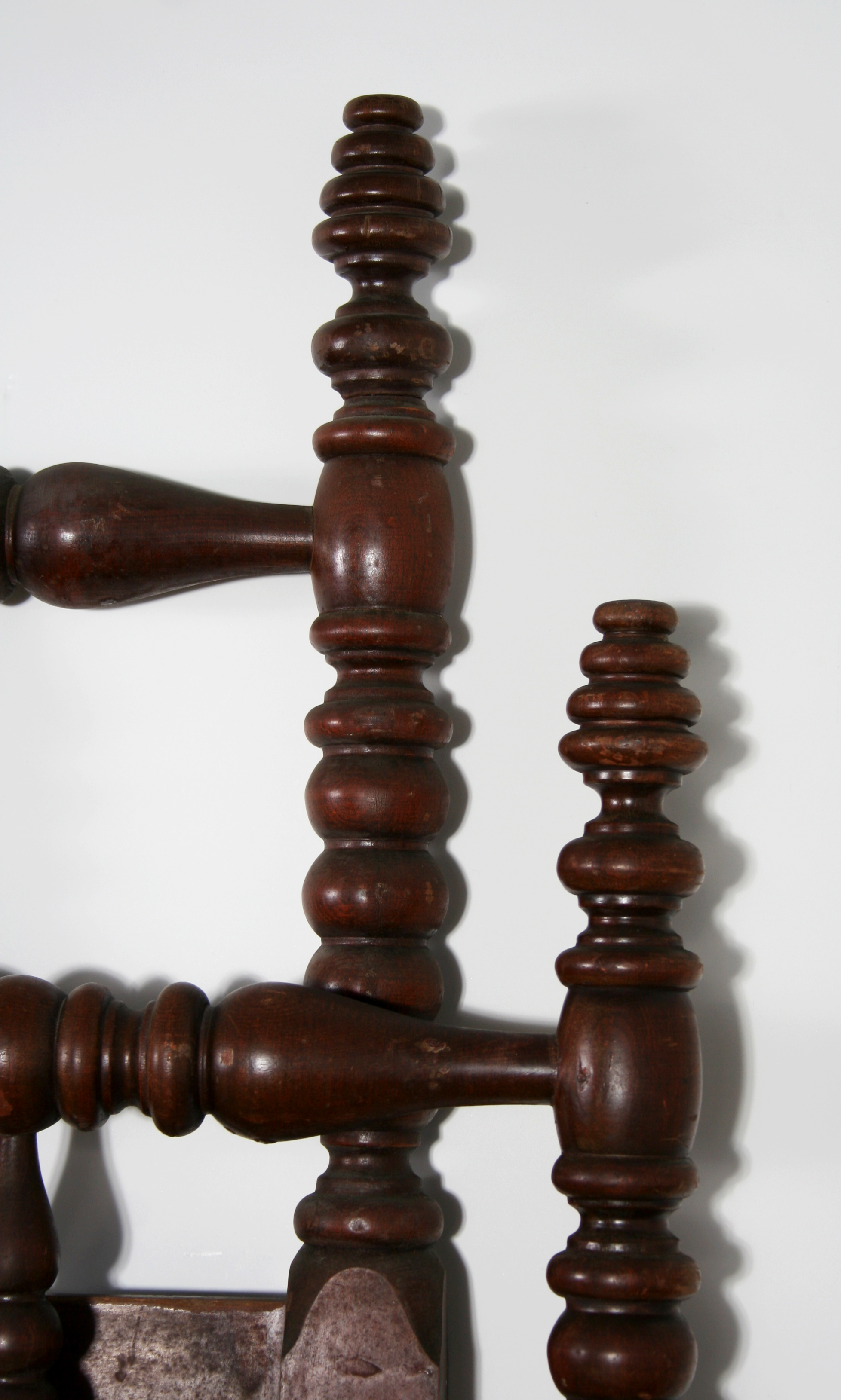 Hardwood Twin Jenny Lind Style Spool Bed Headboard and Footboard 