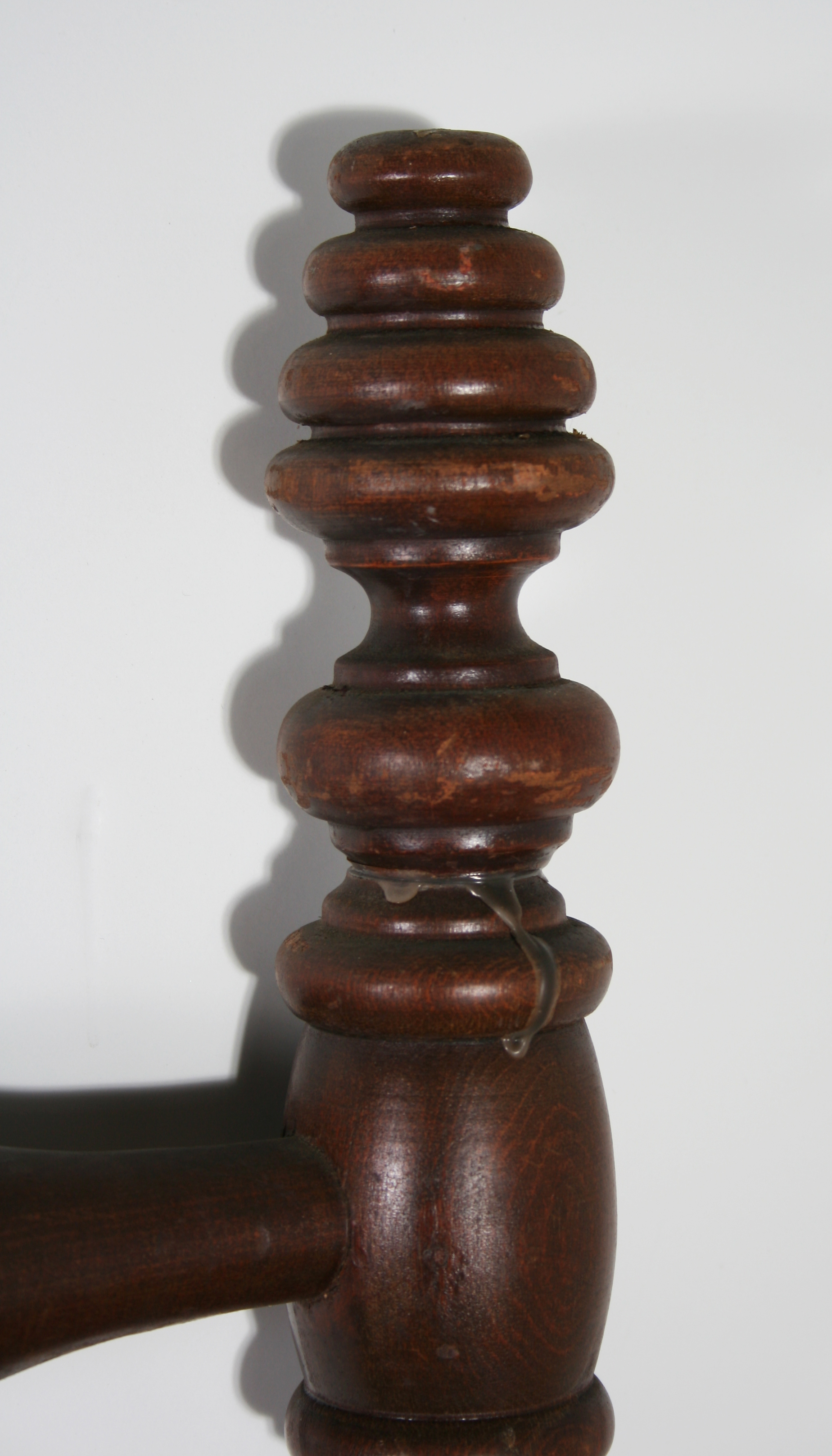 Hardwood Twin Jenny Lind Style Spool Bed Headboard and Footboard 