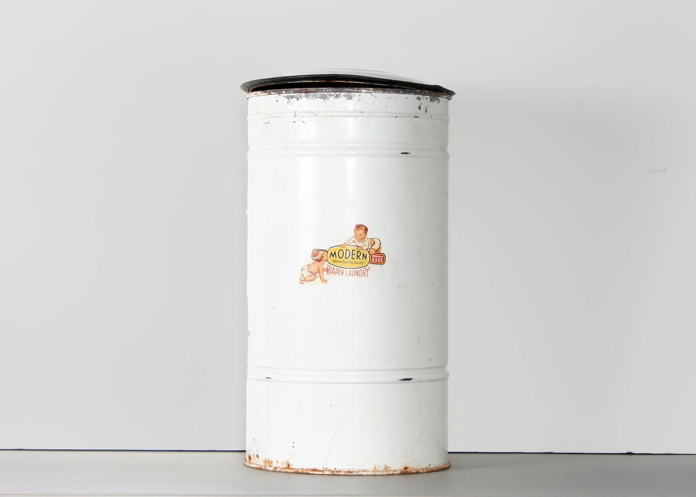 Large Vintage Diaper Pail 