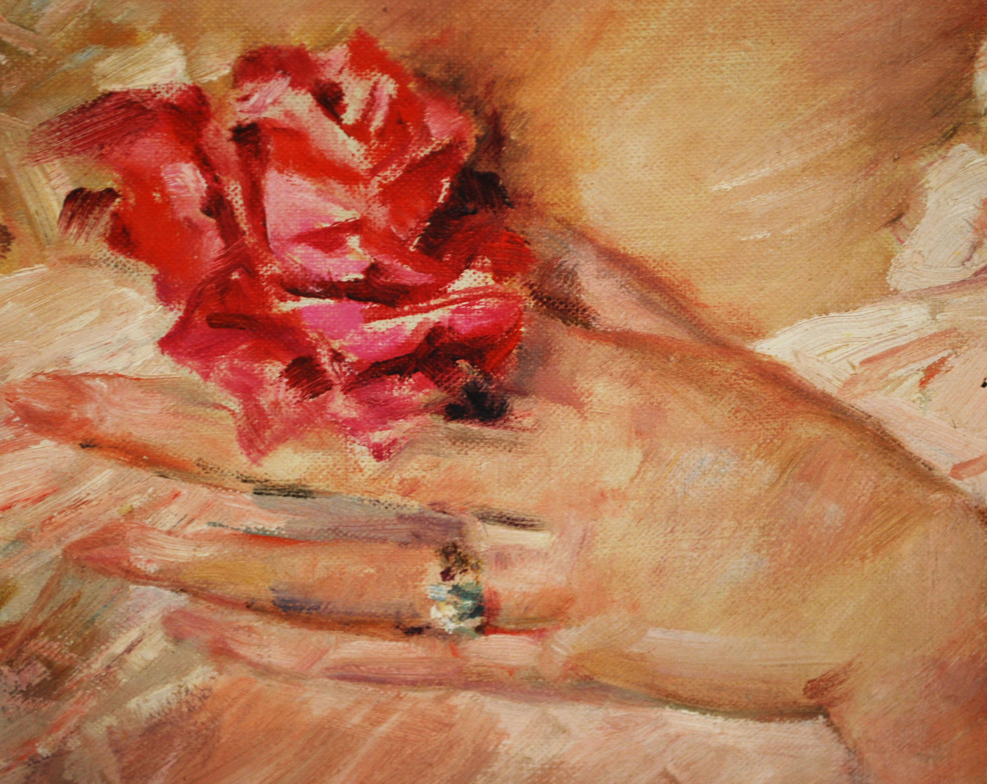 Framed Original Oil Painting by Mary C. Peterson