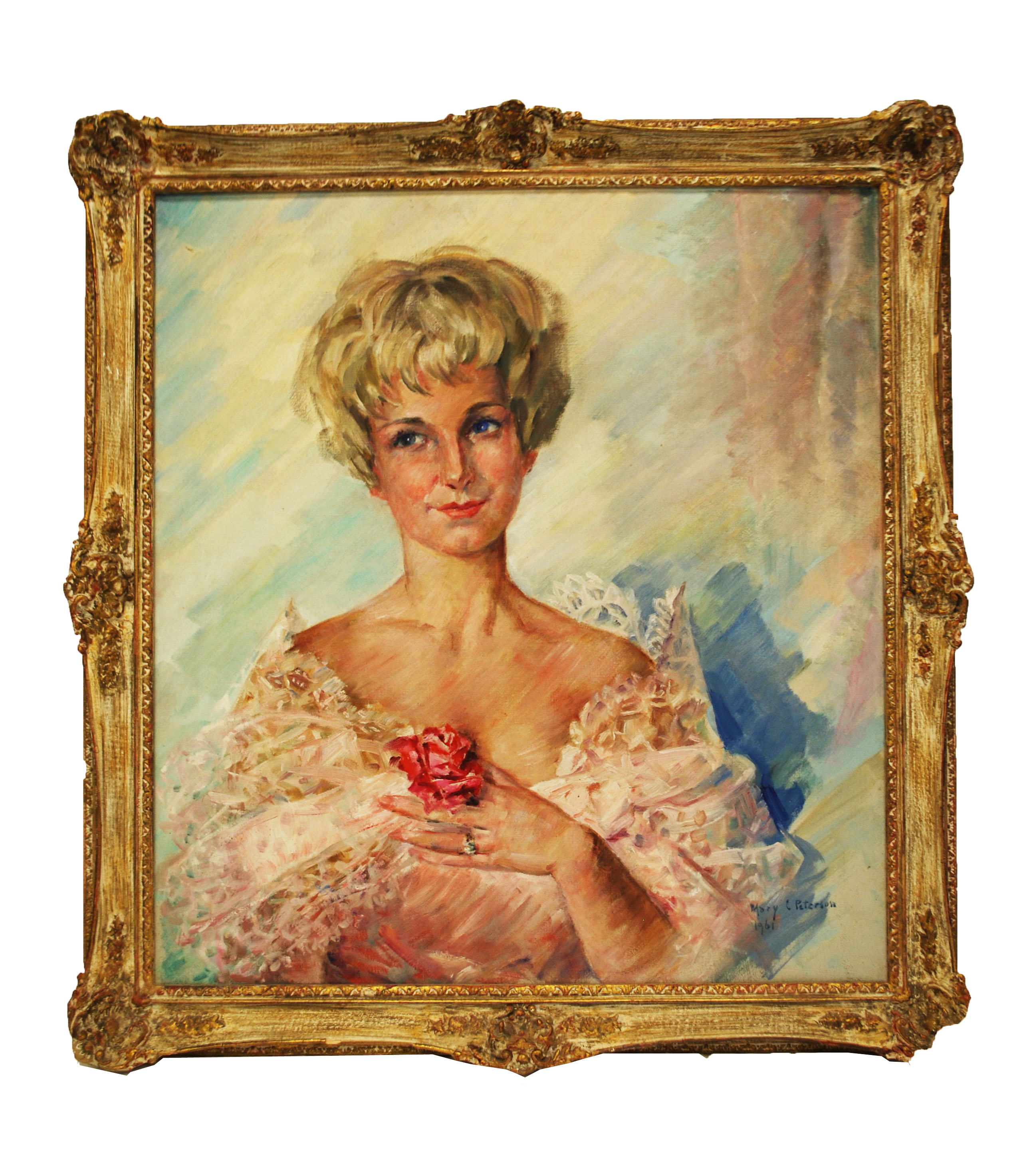 Framed Original Oil Painting by Mary C. Peterson