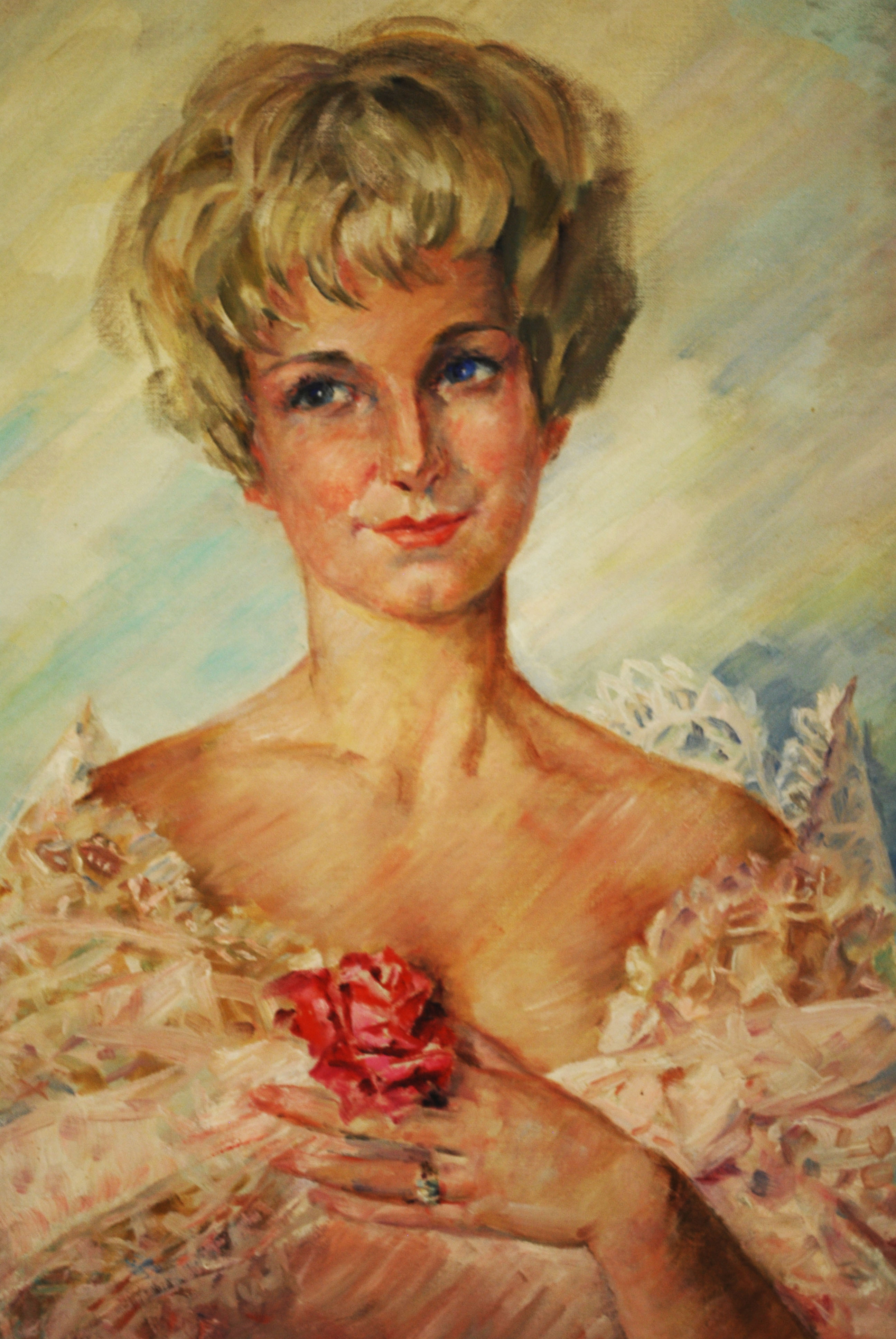 Framed Original Oil Painting by Mary C. Peterson