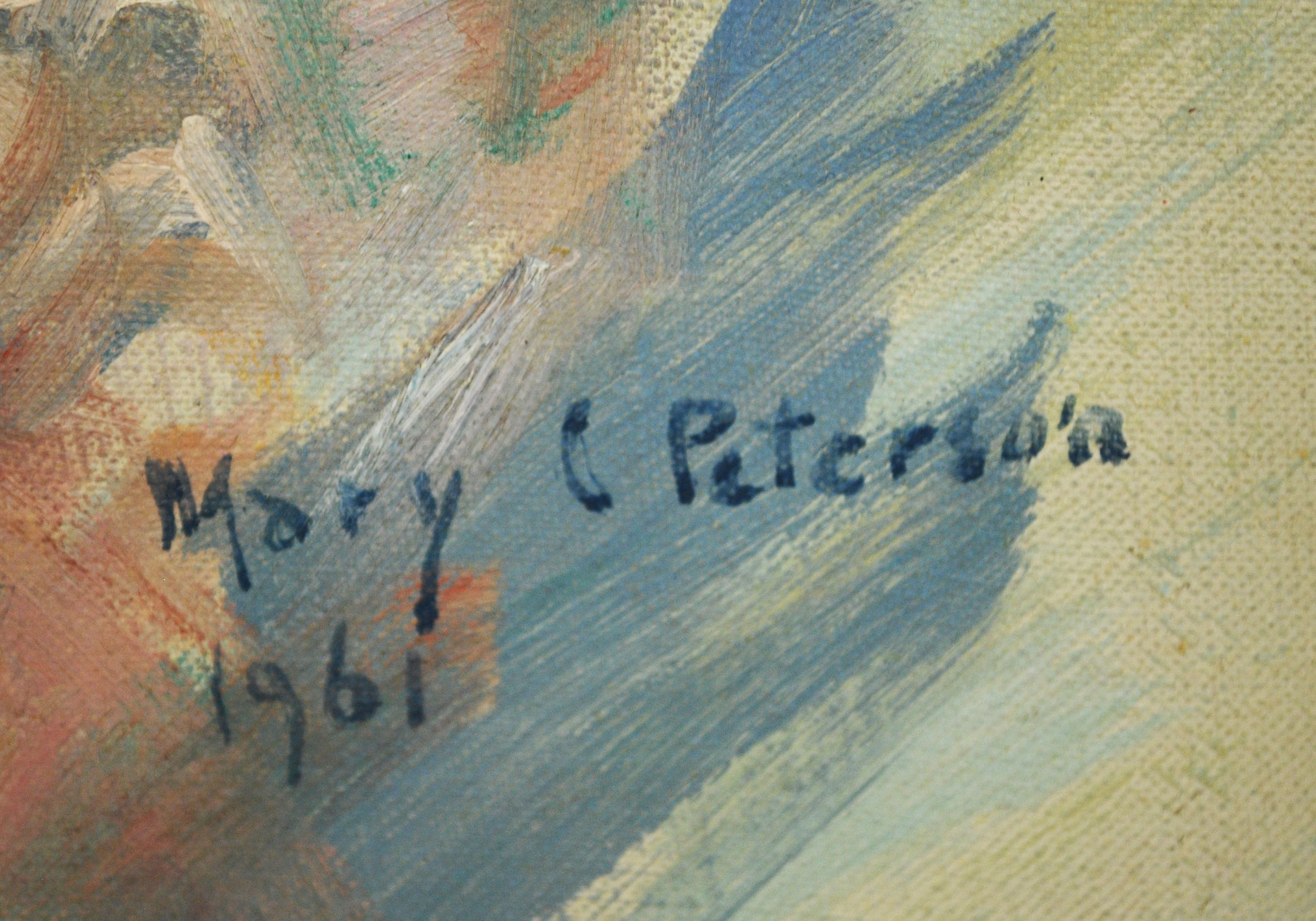 Framed Original Oil Painting by Mary C. Peterson