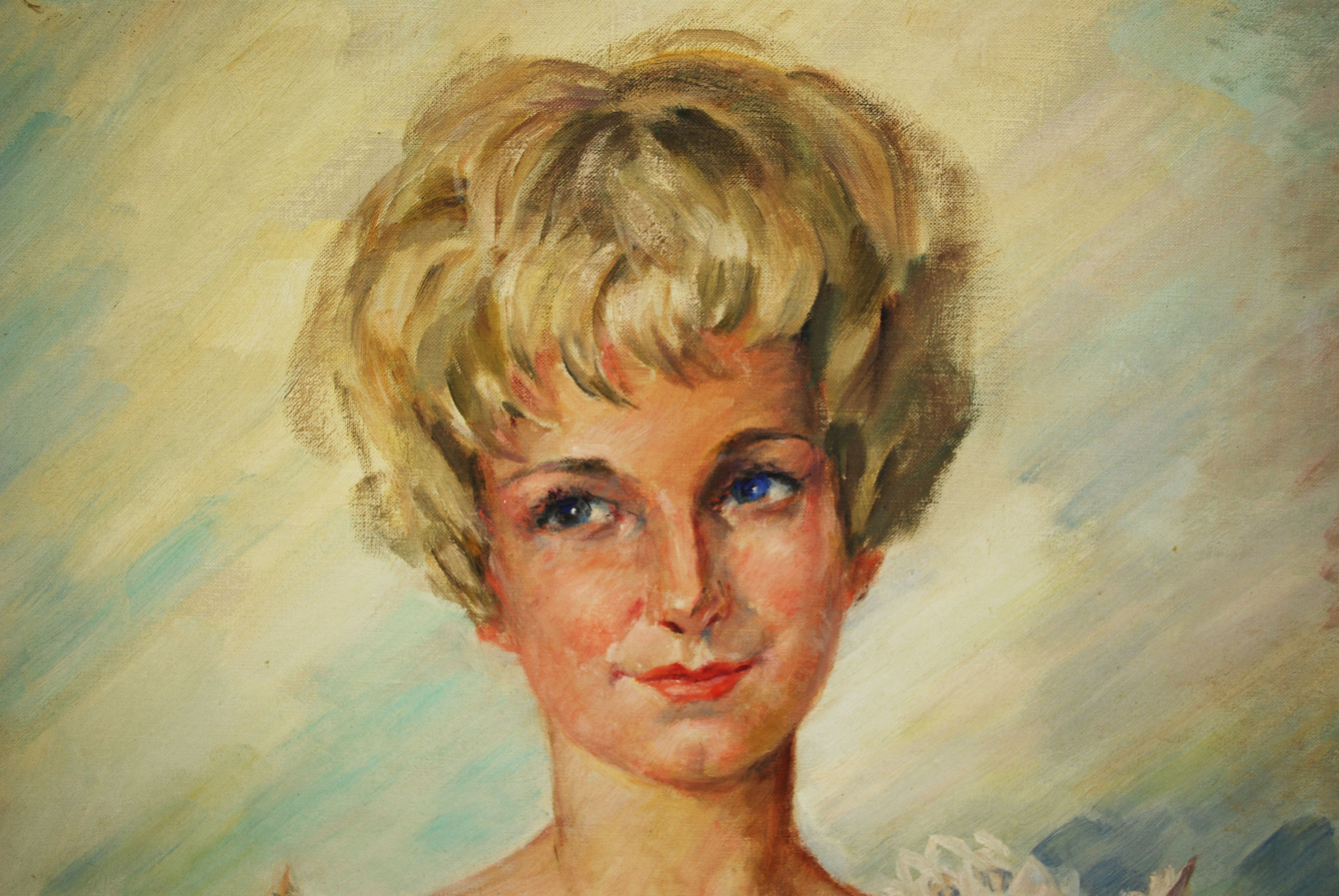 Framed Original Oil Painting by Mary C. Peterson