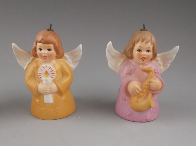 Collection of Goebel Hummel "Angel Bell" Ornaments 