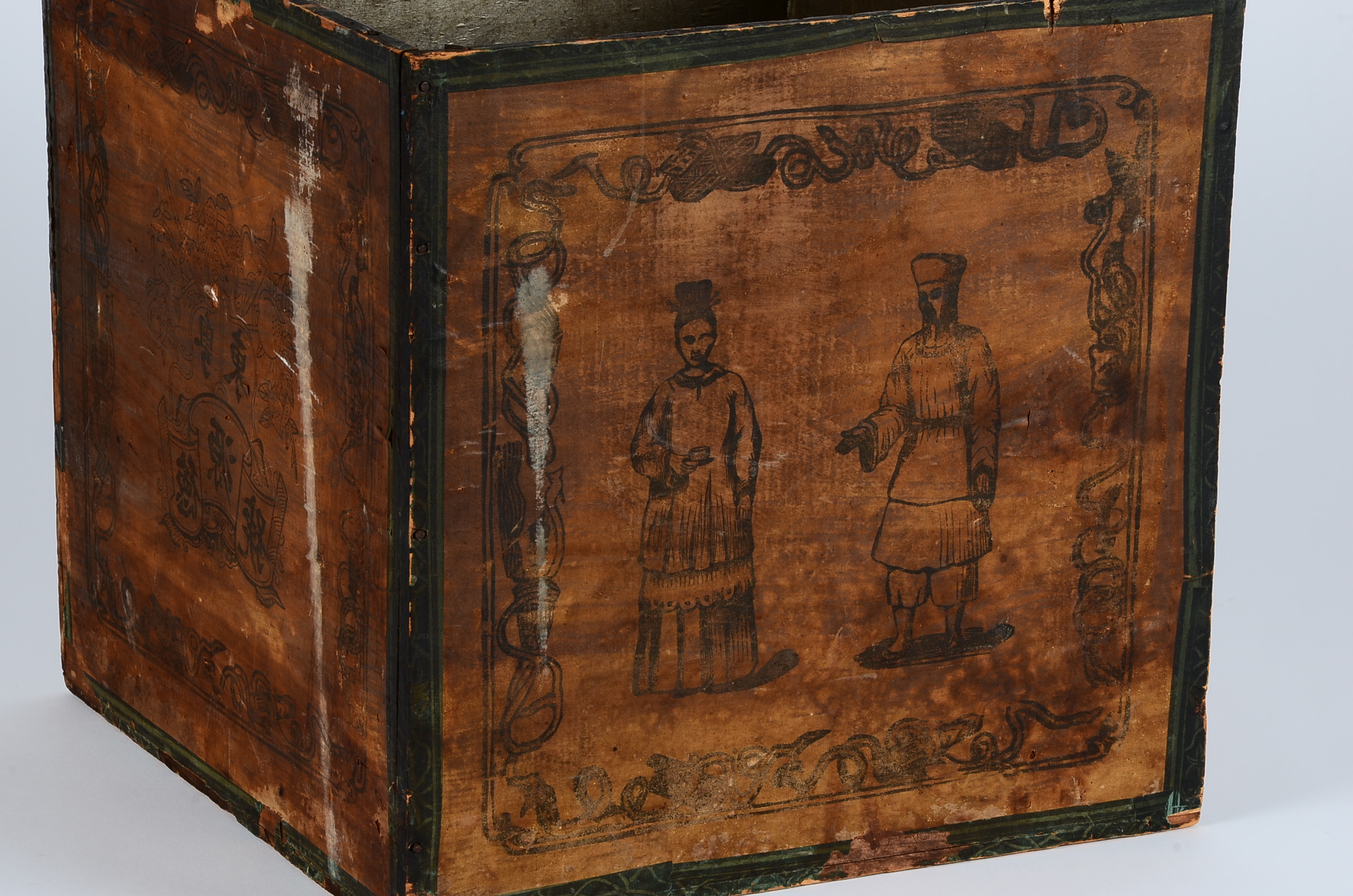 Vintage Chinese Tea Box Crate