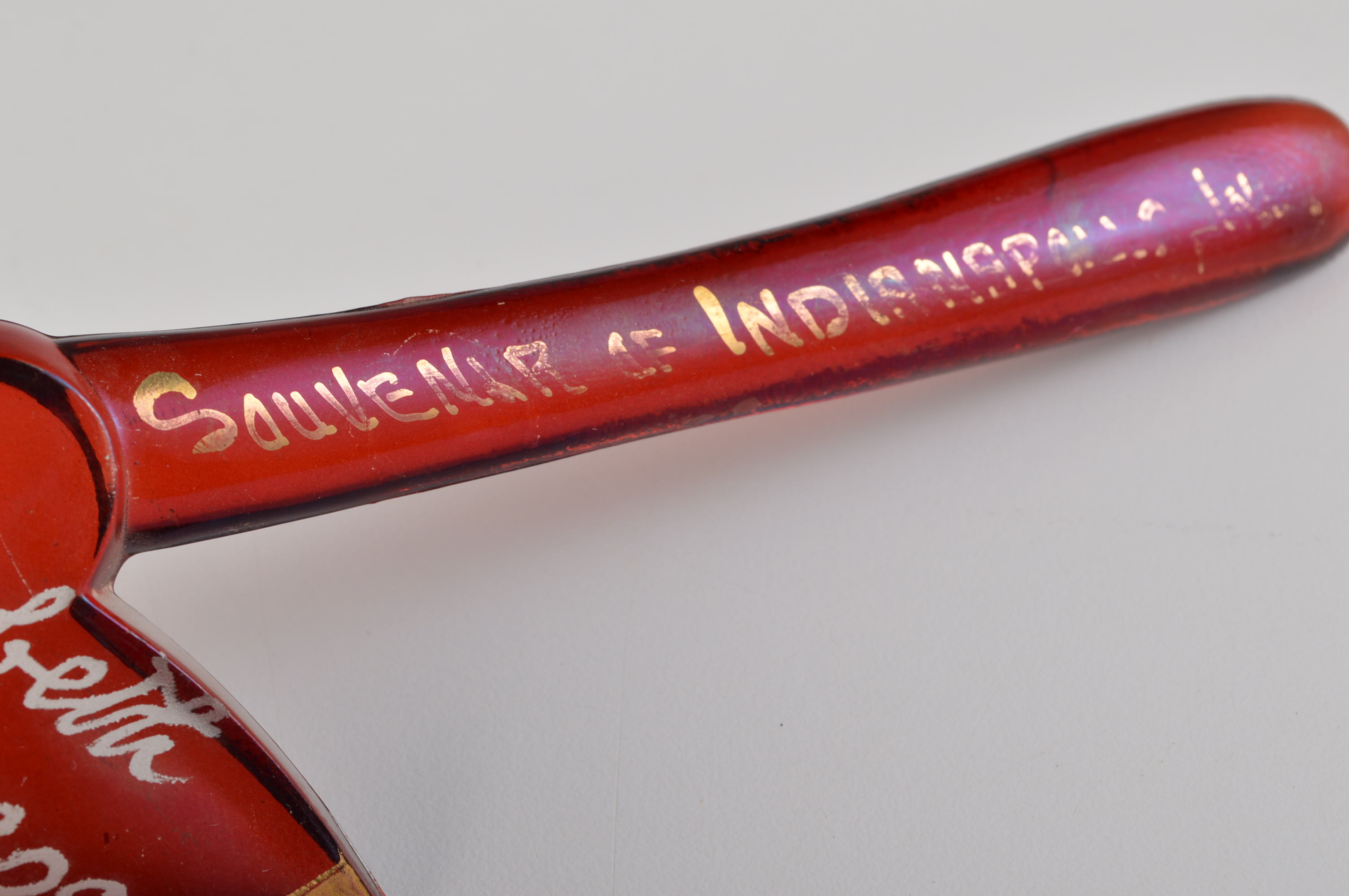 1909 Ruby Flash Souvenir Glass Hatchet 