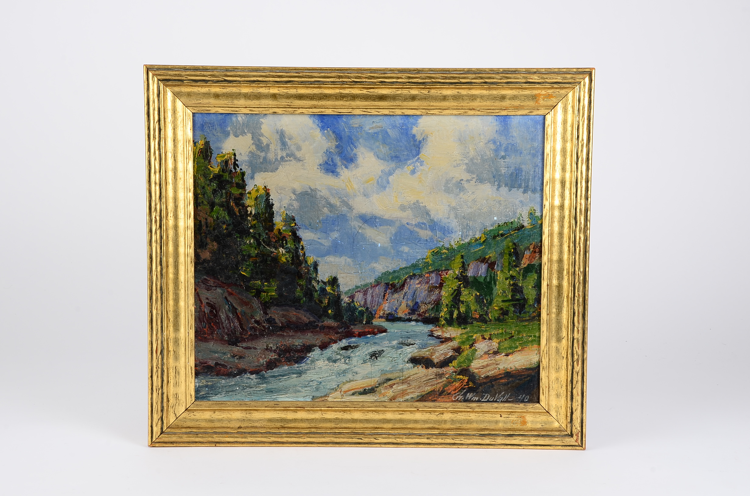 Original Charles William Duvall Oil on Board Painting