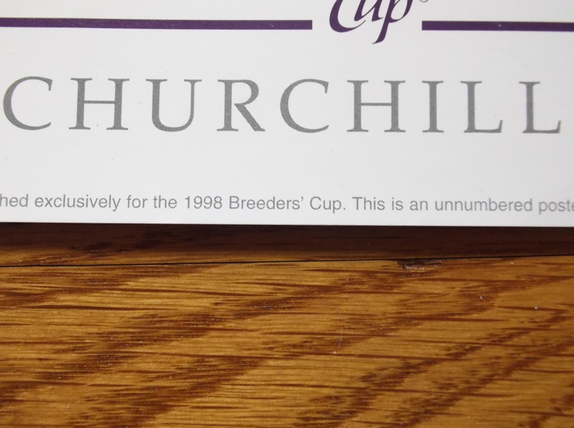 1998 LeRoy Neiman Breeder Cup Championship Poster