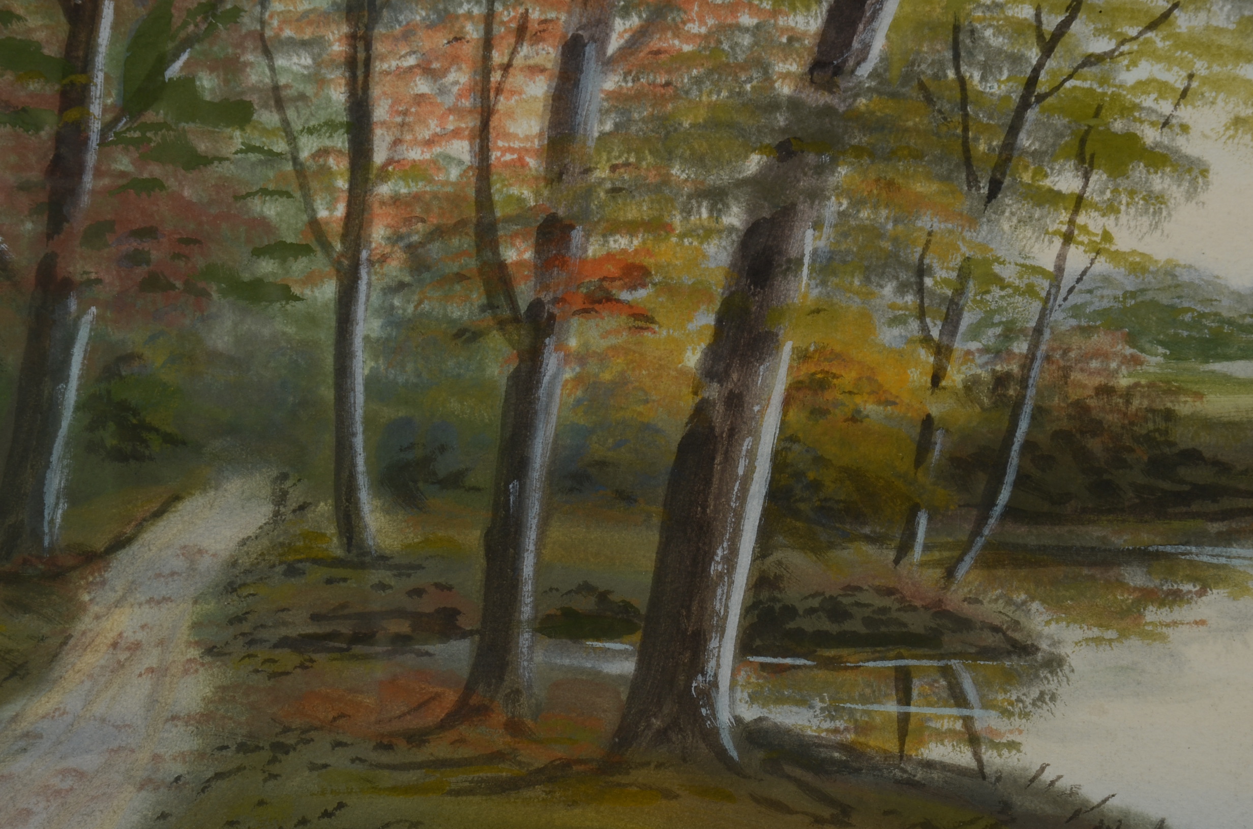 Original Allen Fontaine Watercolor on Paper Painting