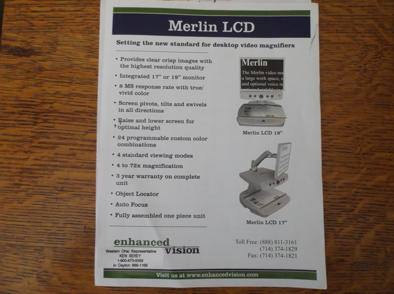 Enhanced Vision Merlin LCD Video Magnifier