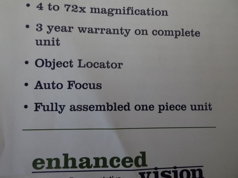 Enhanced Vision Merlin LCD Video Magnifier
