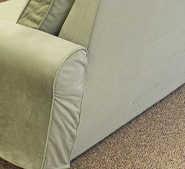 "Meghan /Bali" Slipcover Set "Brushed Denim Sage"