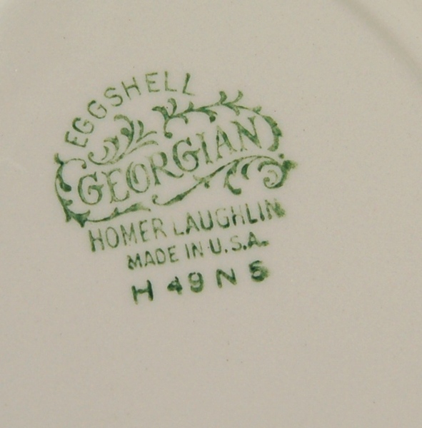 Georgian Eggshell China by Homer Laughlin