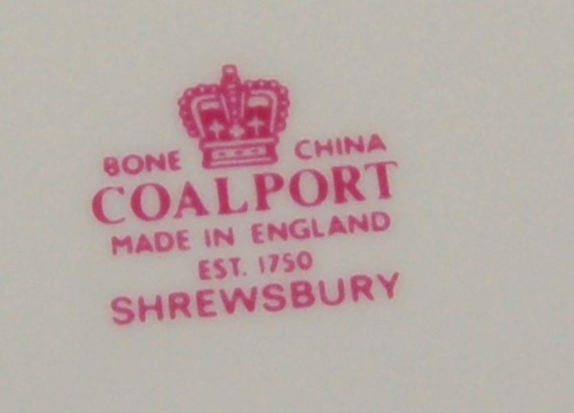 Coalport Bone China Serving Plate and Pie Knife