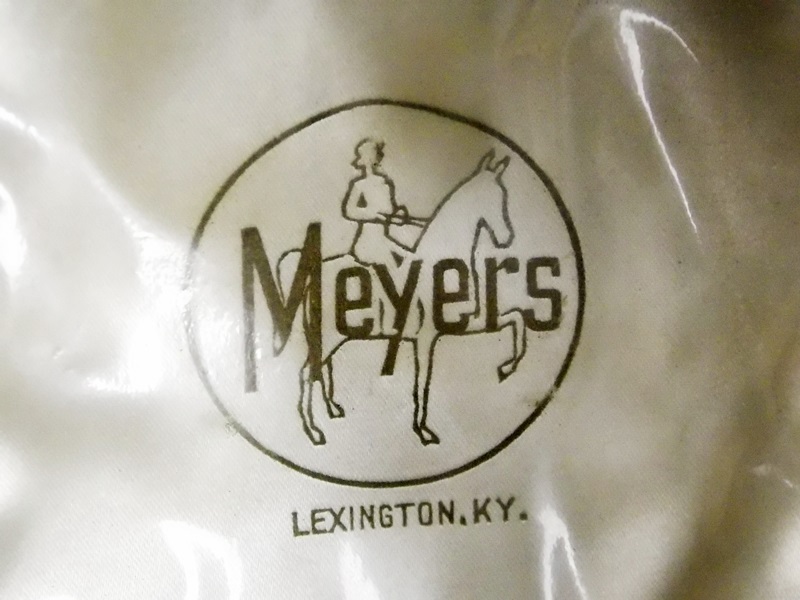 A Vintage Meyers Riding Hat with Chin Strap