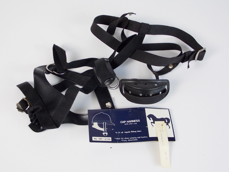 A Vintage Meyers Riding Hat with Chin Strap