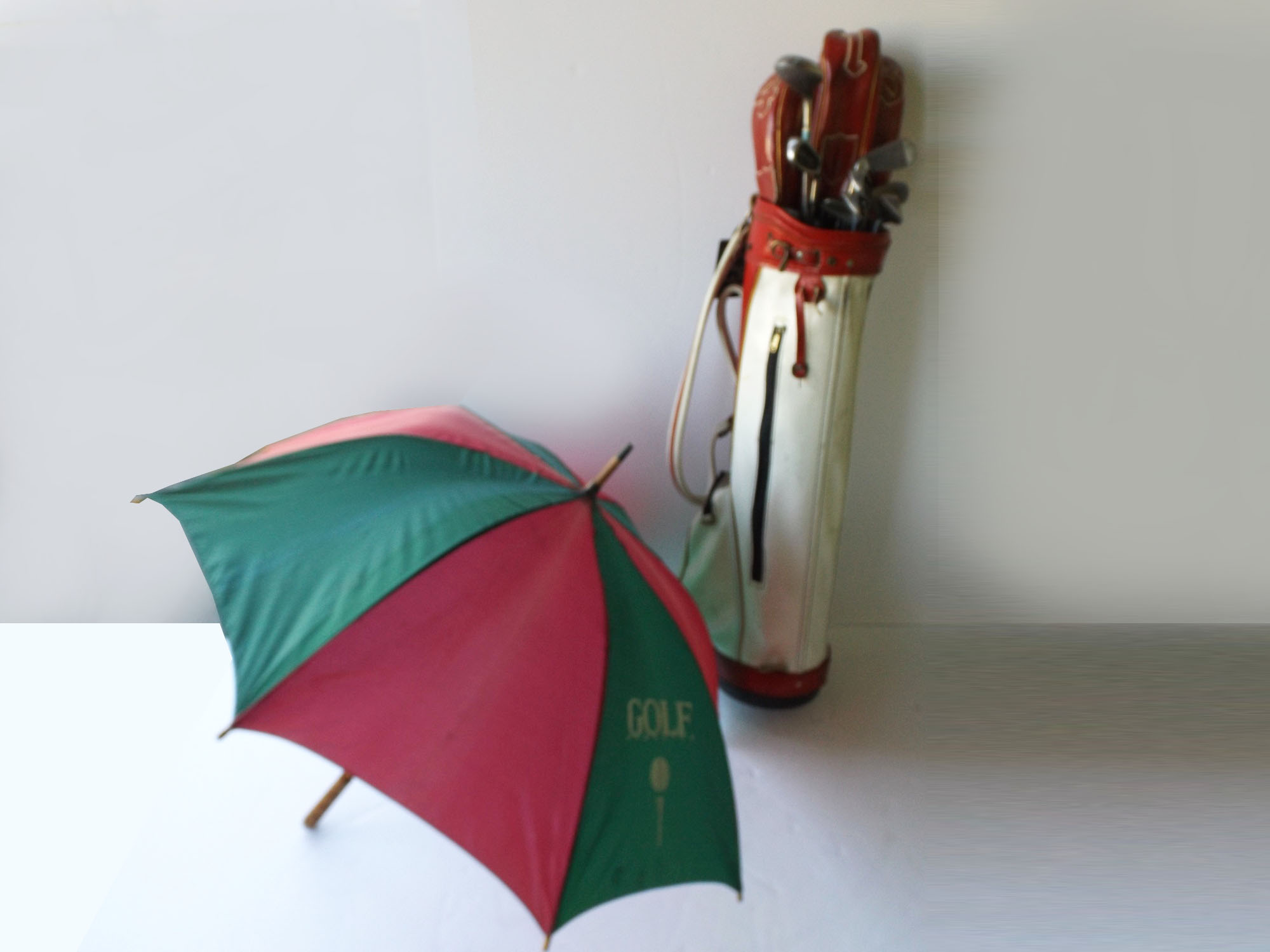 Vintage Ben Hogan Golf Bag and Golden Lady Clubs