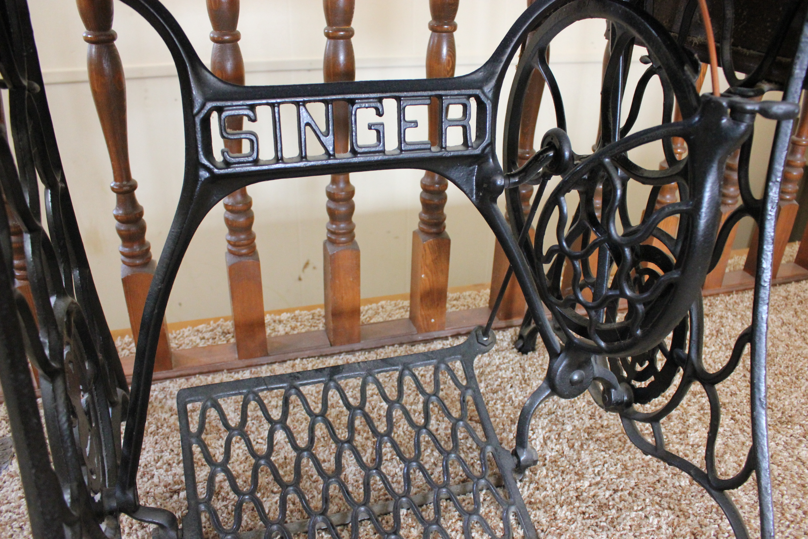 Vintage Singer Sewing Machine Table
