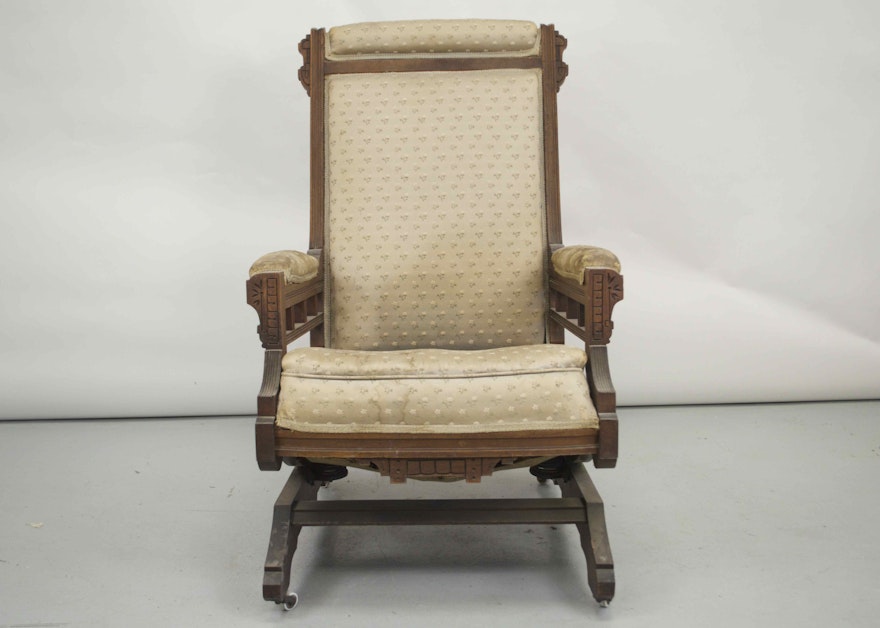 Antique Eastlake-Period Platform Rocking Chair