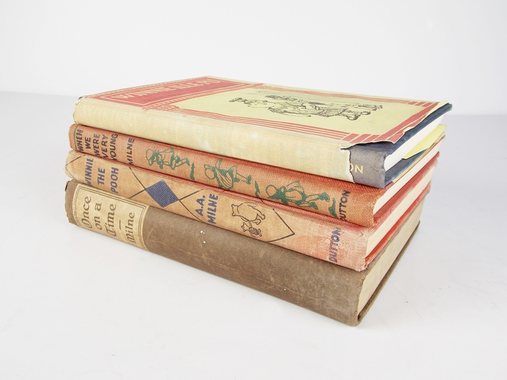Four Volumes of Vintage A.A. Milne's Childrens Books