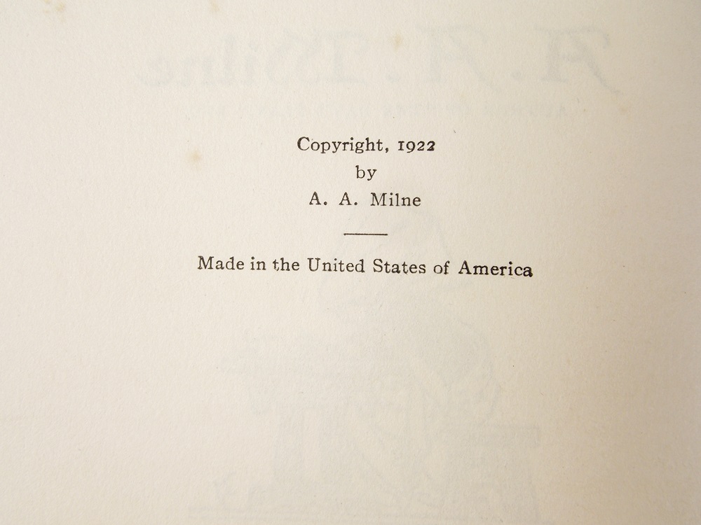 Four Volumes of Vintage A.A. Milne's Childrens Books