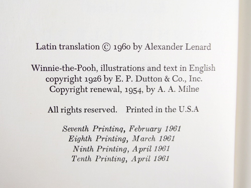 Four Volumes of Vintage A.A. Milne's Childrens Books