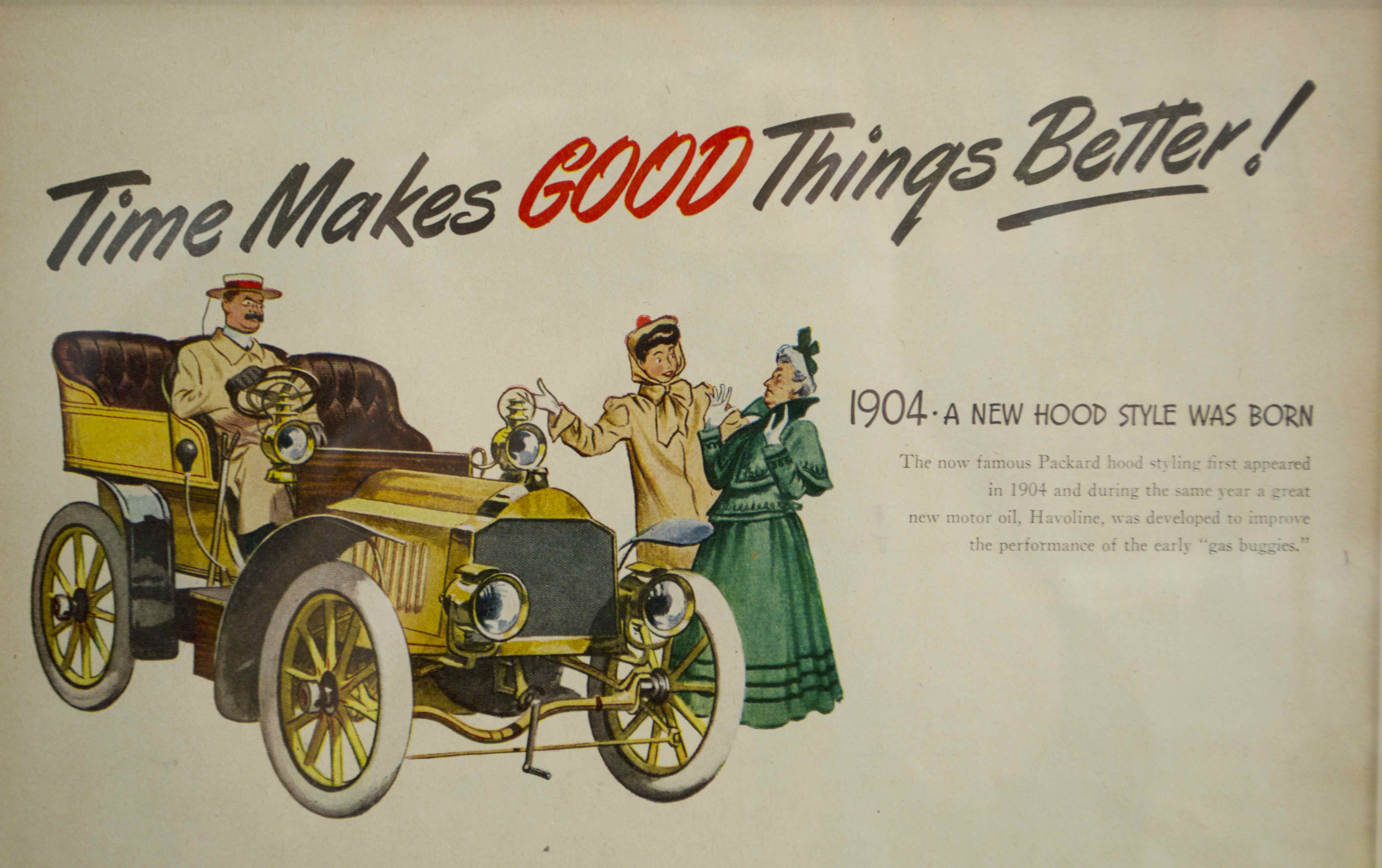 Framed Vintage 1951 LIFE Magazine Texaco Havoline Ad