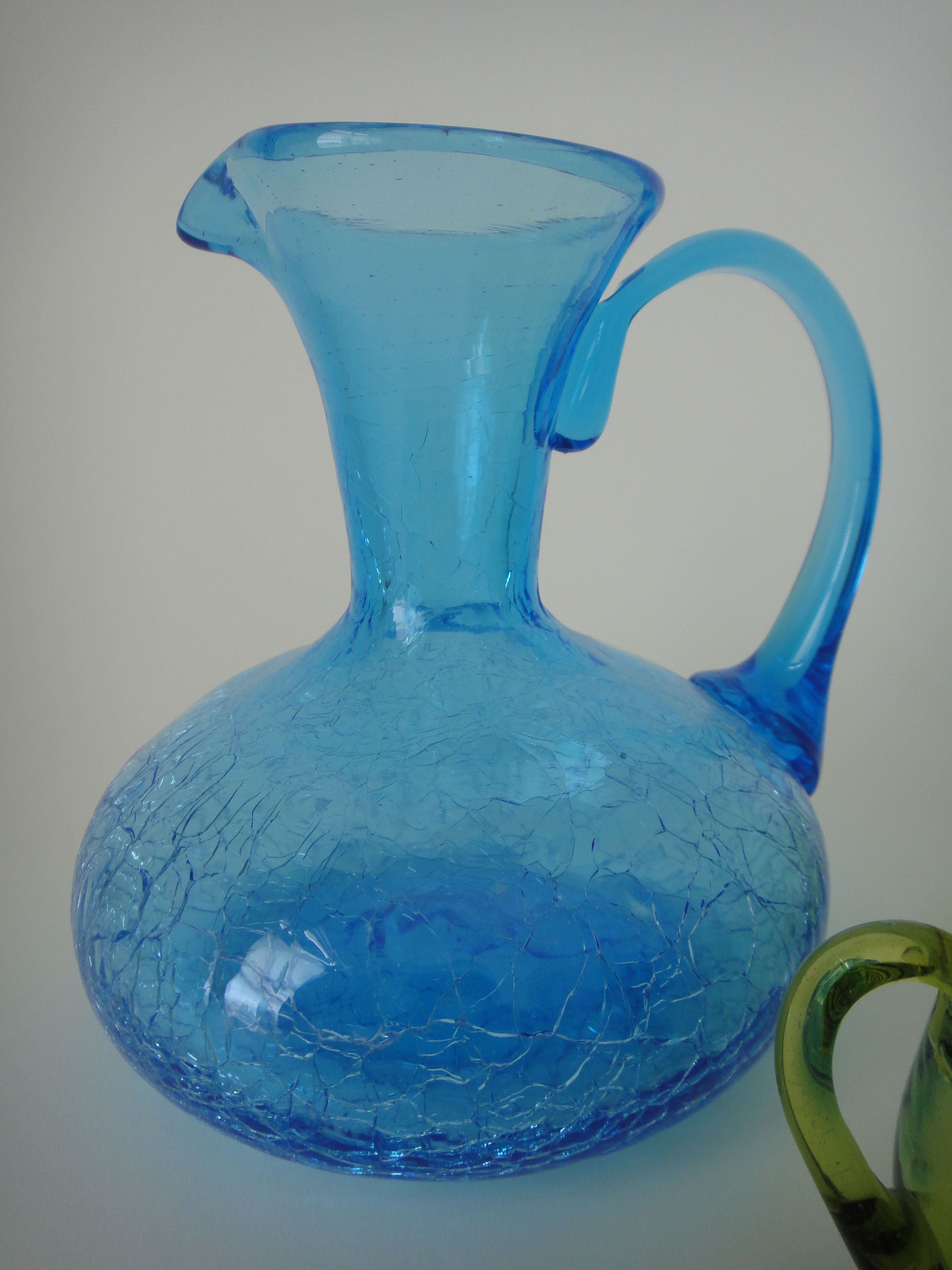 Vintage Crackle Glass Pitchers and More