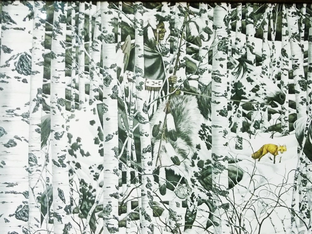 Bev Doolittle's "Woodland Encounter" Signed and Numbered Camouflage Print