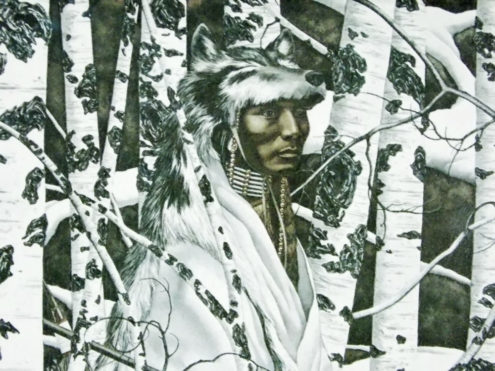 Bev Doolittle's "Woodland Encounter" Signed and Numbered Camouflage Print