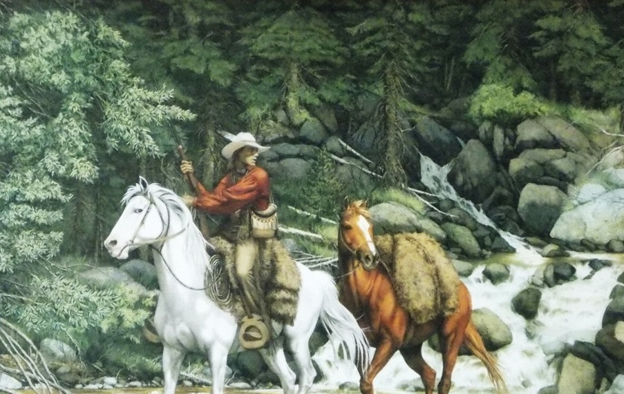 A Bev Doolittle Signed and Numbered Print "The Forest Has Eyes", Issued in 1984