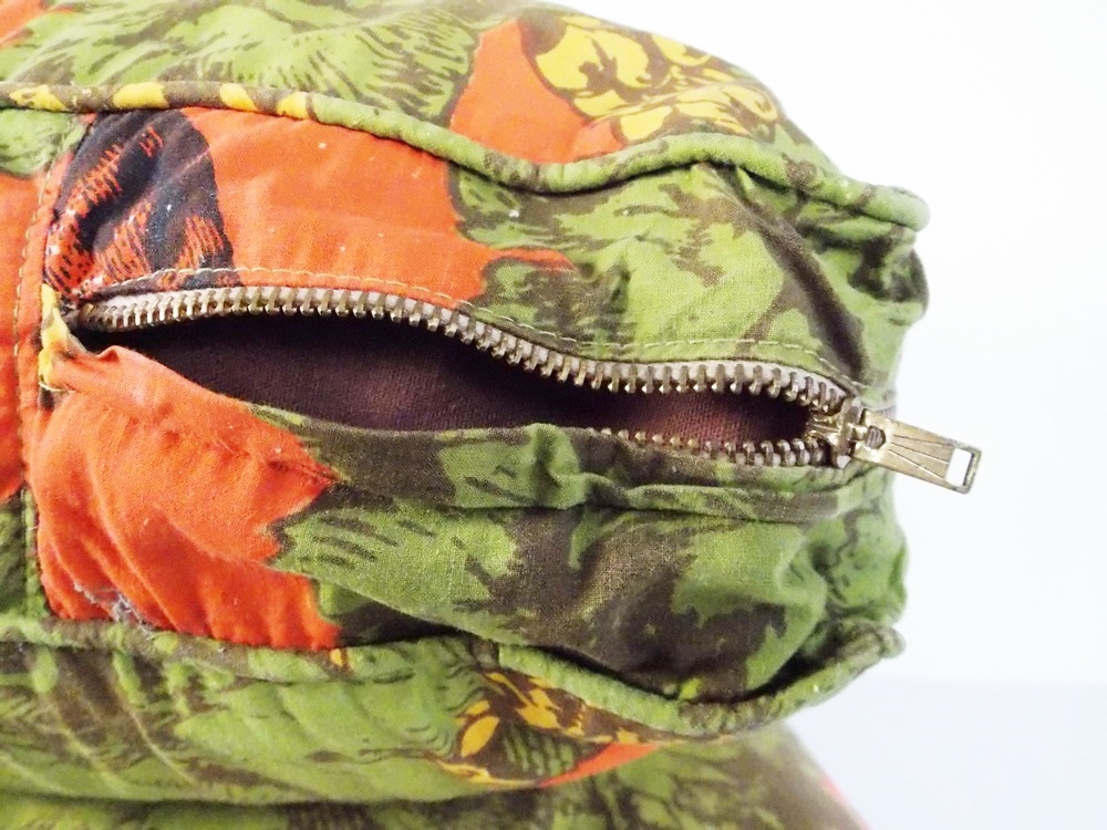 A Pair of Charming Vintage Pillow in a Cotton Horse and Grapes Fabric