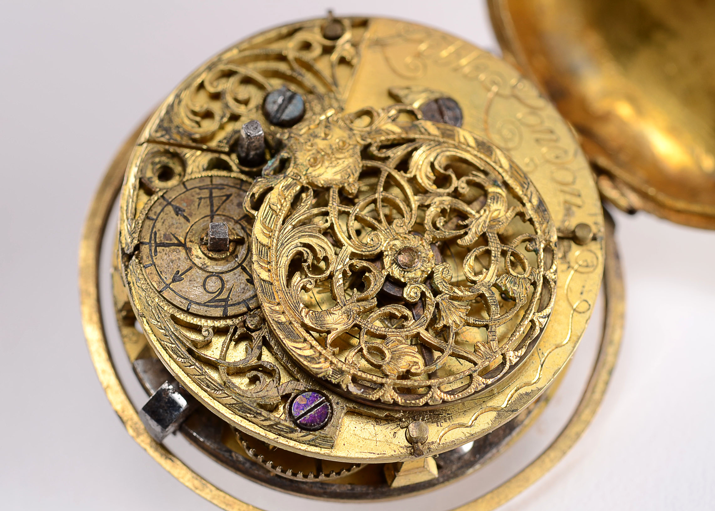 18th Century One-of-a-Kind Mantle Clock by Leble London Clockmaker