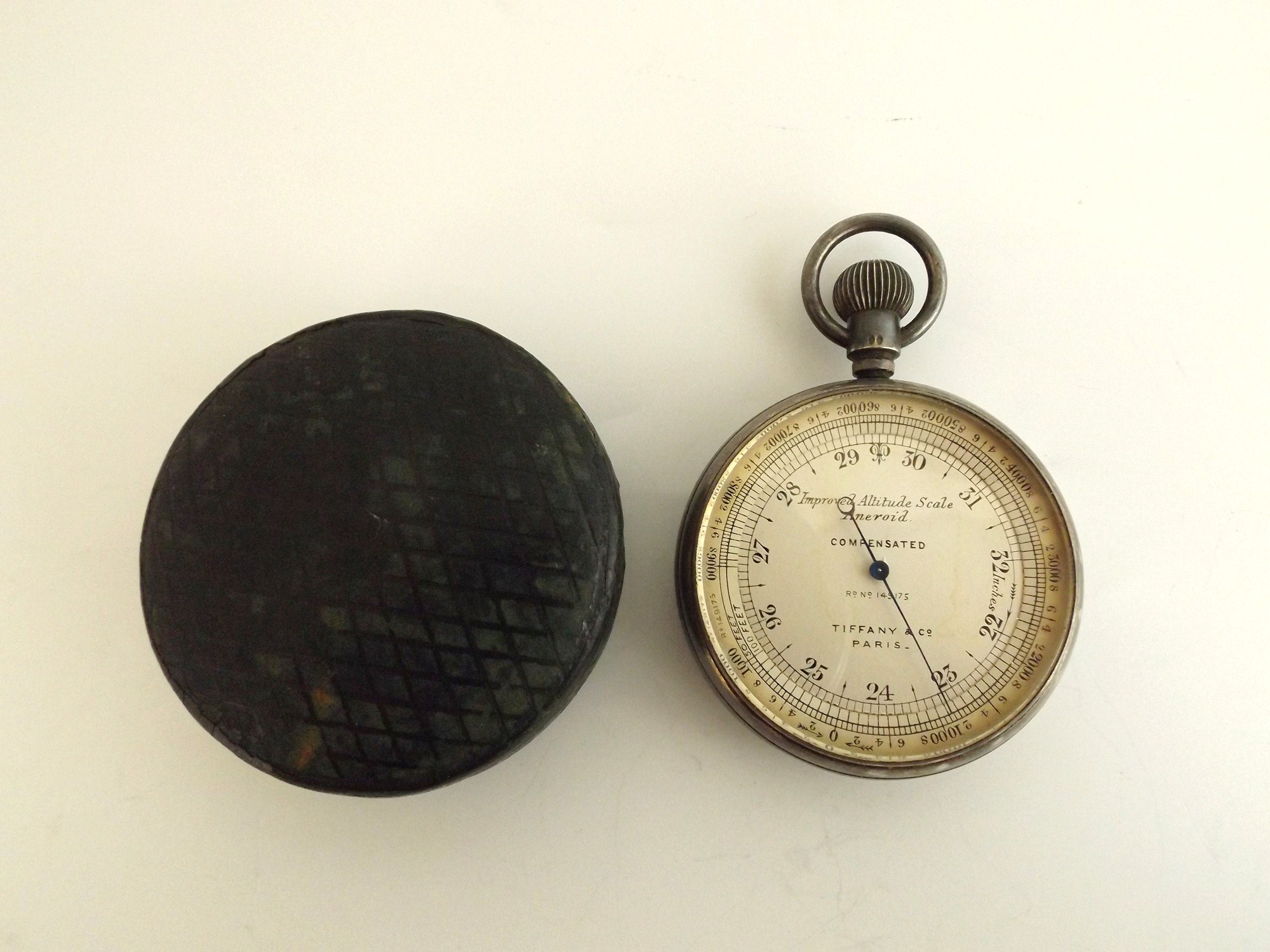 A Splendid Tiffany & Co. Pocket Barometer in Fitted Case