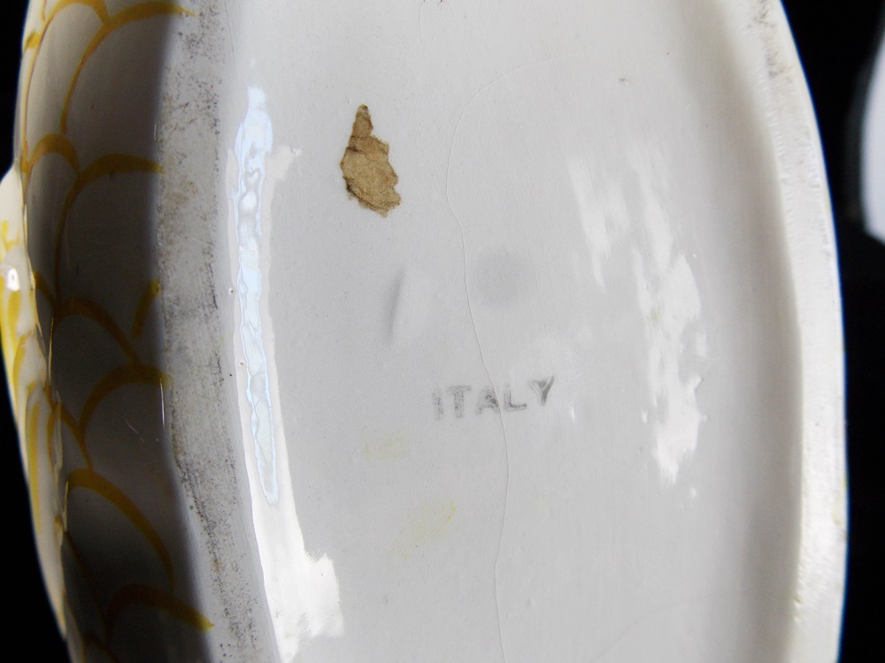 Vintage Hand Painted Italian "Deruta" Pottery Appetizer Plates and More