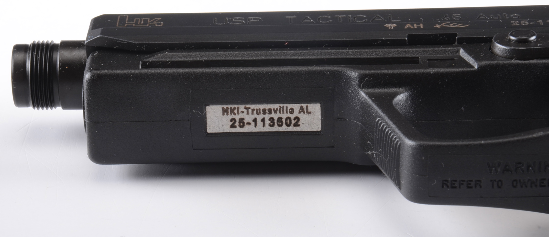 HK Model USP 45 Tactical .45 caliber semi-auto handgun